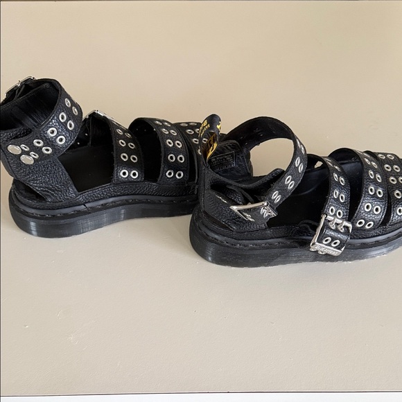 Dr. Martens Black Grommet Sandals WORN TWICE - Picture 3 of 6